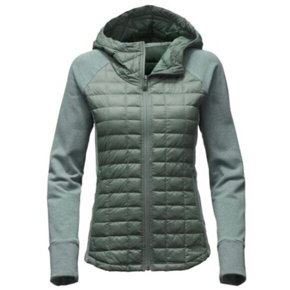 The North Face Endeavor Thermoball Hoodie Jacket Green Women’s Large - Picture 1 of 6